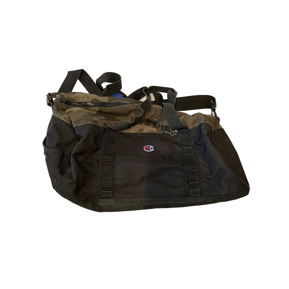 Champion Black Camo 18x12x12 Gym Duffel Bag